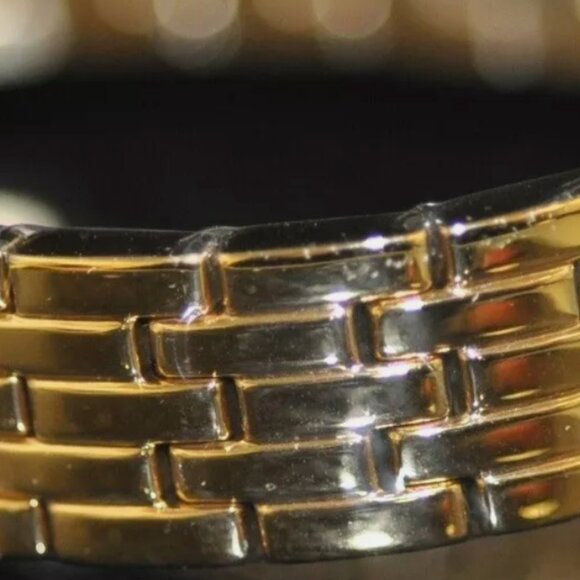 Ladies 18kt Gold Angel Dial Watch Steel - Picture 3 of 4